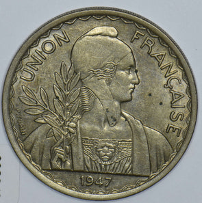 French Indo-China 1947 Piastre 290942 combine shipping