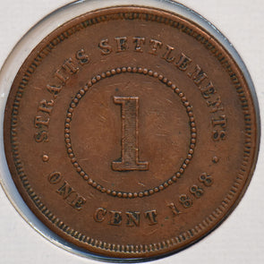 Straits Settlements 1888 Cent 294670 combine shipping