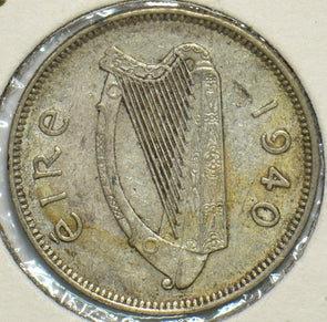 Ireland 1940 Shilling Bull animal 197253 combine shipping