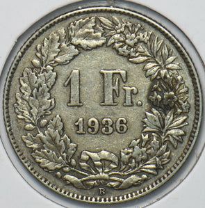 Switzerland 1936 Franc 193860 combine shipping