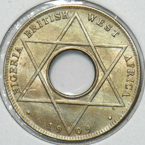 British West Africa 1909 1/10 Penny 240406 combine shipping