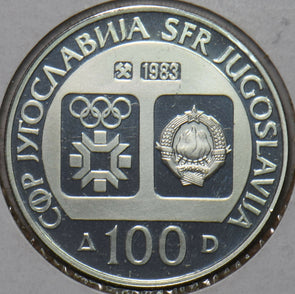 Yugoslavia 1983 100 Dinara proof Winter Olympics 296647 combine shipping
