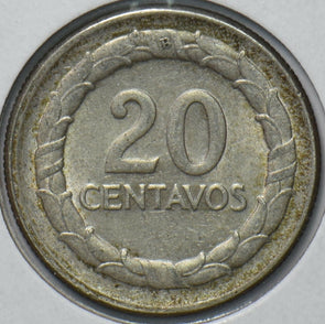 Colombia 1948 20 Centavos 193942 combine shipping
