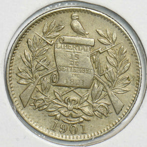 Guatemala 1901 1/2 Real 0 240816 combine shipping