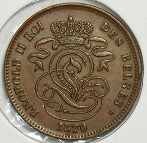 Belgium 1870 2 Centimes 0 197871 combine shipping
