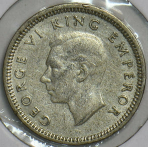 New Zealand 1937 3 Pence 903682 combine shipping