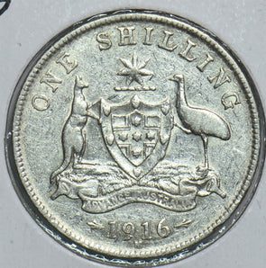 Australia 1916 M Shilling 241093 combine shipping