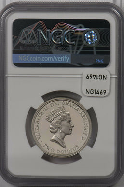 Great Britain 1995 2 Pound silver NGC Proof 69UC Piefort United Nation Anniversa