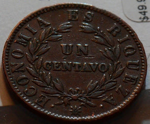 Chile 1853 Centavo C0011 combine shipping