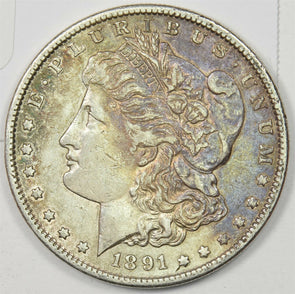 1891-S Morgan Dollar Silver AU+ U0404