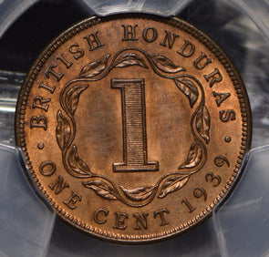 British Honduras 1939 Cent PCGS MS64RB PC0750 combine shipping