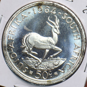 South Africa 1964 50 Cents Springbok animal 490259 combine shipping