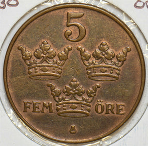 Sweden 1930 5 Ore 297946 combine shipping