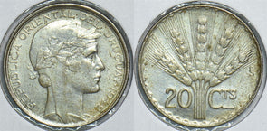 Uruguay 1942 20 Centesimos 198504 combine shipping
