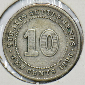 Straits Settlements 1896 10 Cents 295679 combine shipping