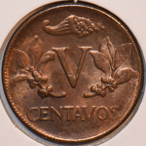 Colombia 1963 5 Centavos 196144 combine shipping