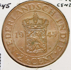 Netherlands East Indies 1945 2 1/2 Cents  150205 combine shipping