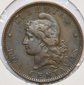 Argentina 1891 2 Centavos 295002 combine shipping