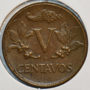 Colombia 1955 B 5 Centavos 152192 combine shipping