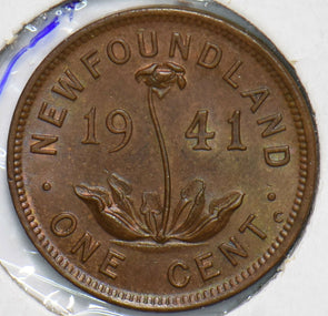 Canada 1941 Newfoundland Cent TONED UNC 490283 combine shipping