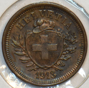 Switzerland 1913 Rappen UNC 297529 combine shipping