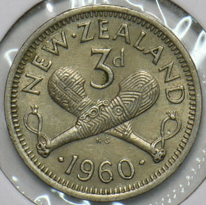 New Zealand 1960 3 Pence 903632 combine shipping