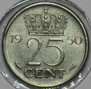 Netherlands 1950 25 Cents 903733 combine shipping