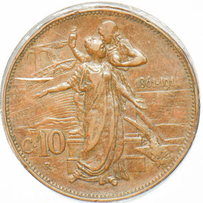 Italy 1911 10 Centesimi Vittorio Emanvele III 293002 combine shipping