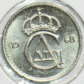 Sweden 1968 25 Ore BU 904153 combine shipping