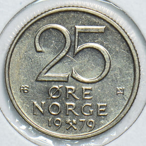 Norway 1979 25 Ore UNC 904718 combine shipping