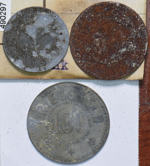 Germany 1917 10/50/100 Pfennig Stralsund 490297 combine shipping