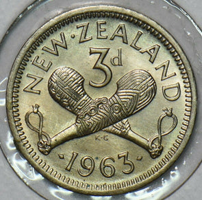 New Zealand 1963 3 Pence 297574 combine shipping