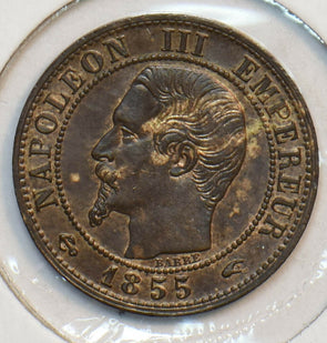 France 1855 A Centime Eagle animal 297140 combine shipping