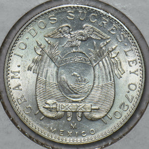 Ecuador 1944 M 2 Sucres Eagle animal UNC 295110 combine shipping