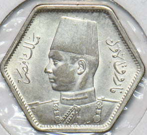 Egypt 1944 AH 1363 2 Piastres 293154 combine shipping