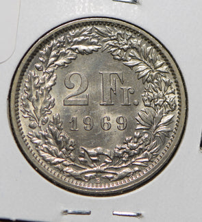 Swiss Cantons 1969 2 Francs  292250 combine shipping