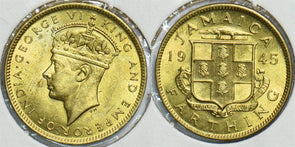 Jamaica 1945 Farthing BU 198510 combine shipping
