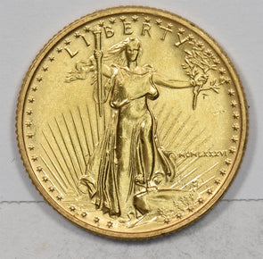 1986 $10 1/4oz Gold Eagle American Gem BU GL0294