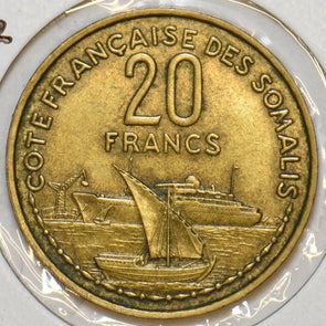 Somaliland 1952 20 Francs French 152798 combine shipping