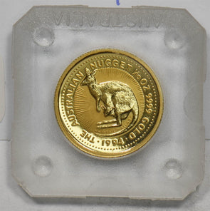 1994 Gold Nugget Australia Kangaroo $15 1/10 oz In Mint Capsule GL0315