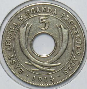 East Africa 1914 5 Cents 903346 combine shipping