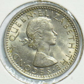 New Zealand 1964 6 Pence Bird animal 197893 combine shipping