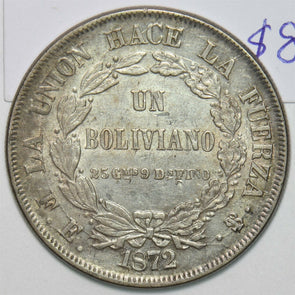 Bolivia 1872 Boliviano B0143 combine shipping