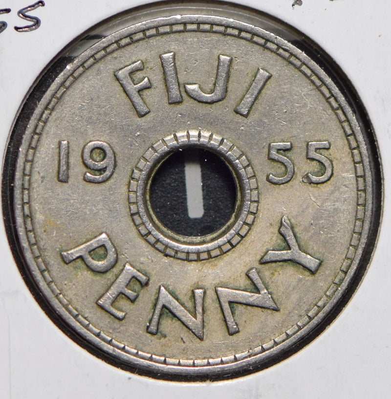 Fiji 1955 Penny  150197 combine shipping