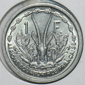 French Equatorial Africa 1948 Franc Rhim gazelle animal 196905 combine shipping