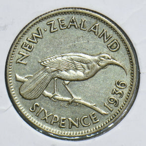 New Zealand 1936 6 Pence Bird animal 197901 combine shipping