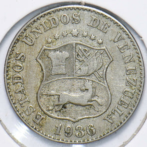 Venezuela 1936 5 Centimos Horse animal 192190 combine shipping