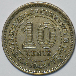 Malaya 1948 10 Cents 903418 combine shipping