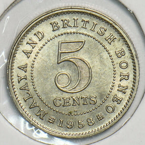 Malaya and British Borneo 1958 H 5 Cents 197714 combine shipping
