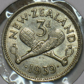 New Zealand 1939 3 Pence 152371 combine shipping